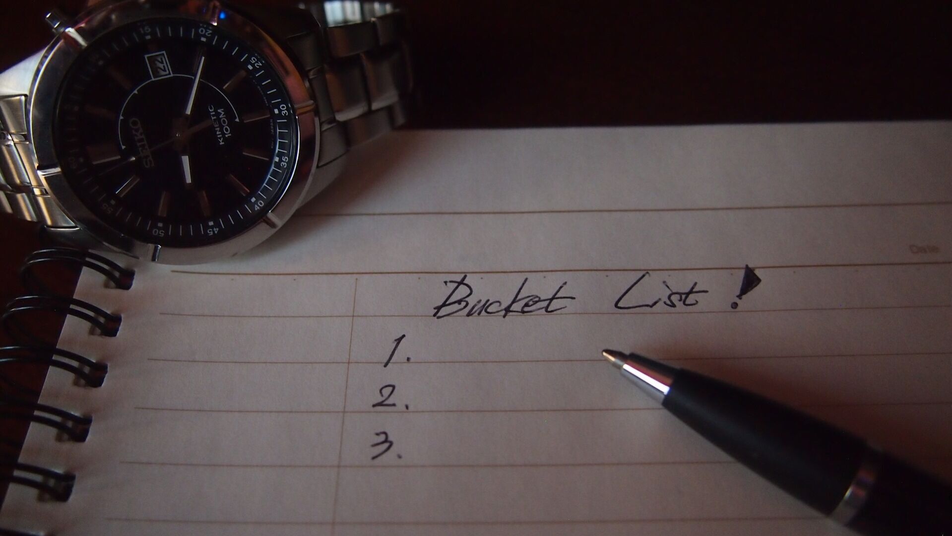 2. Bucket lists.